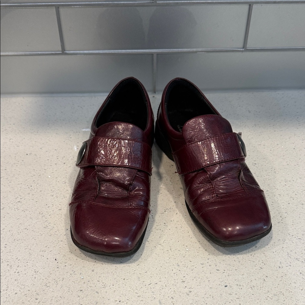Josef Seibel Men's Burgundy Leather Shoes size 40 EURO